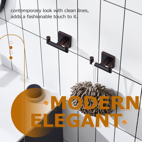 KOKOSIRI modern design living space with two hooks for bath or entryway.