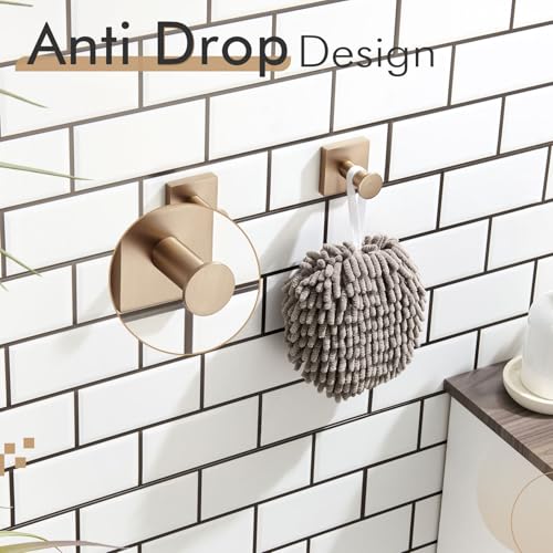 KOKOSIRI robe hooks champagne bronze daily-use accessory; keeps spaces tidy.