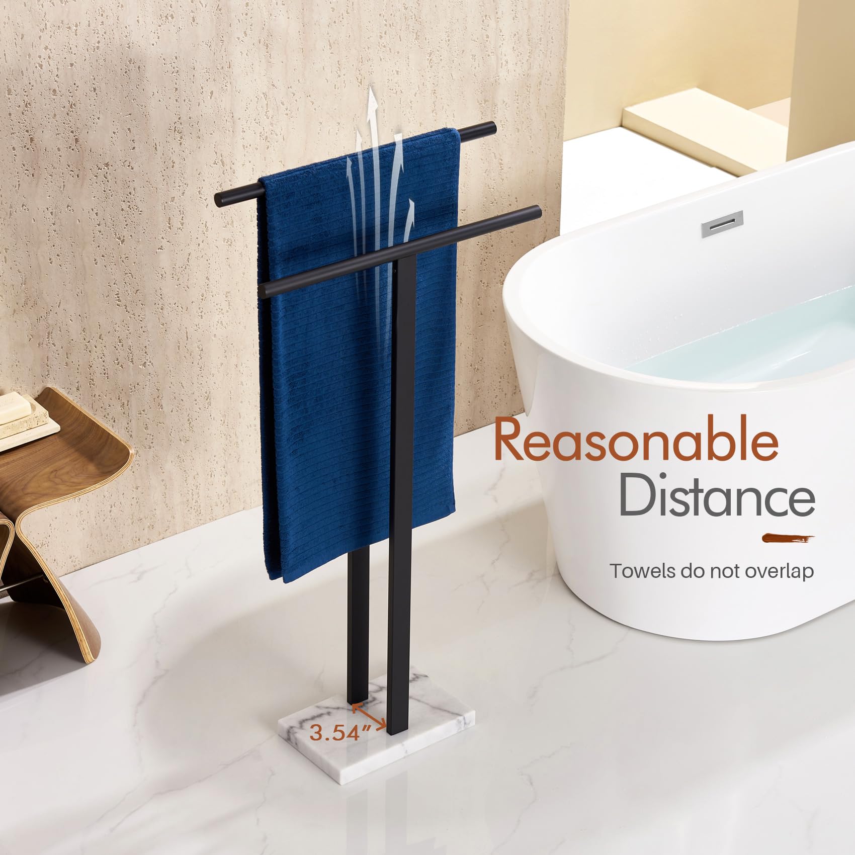 KOKOSIRI stainless steel towel bars offer durable corrosion resistance for daily use.