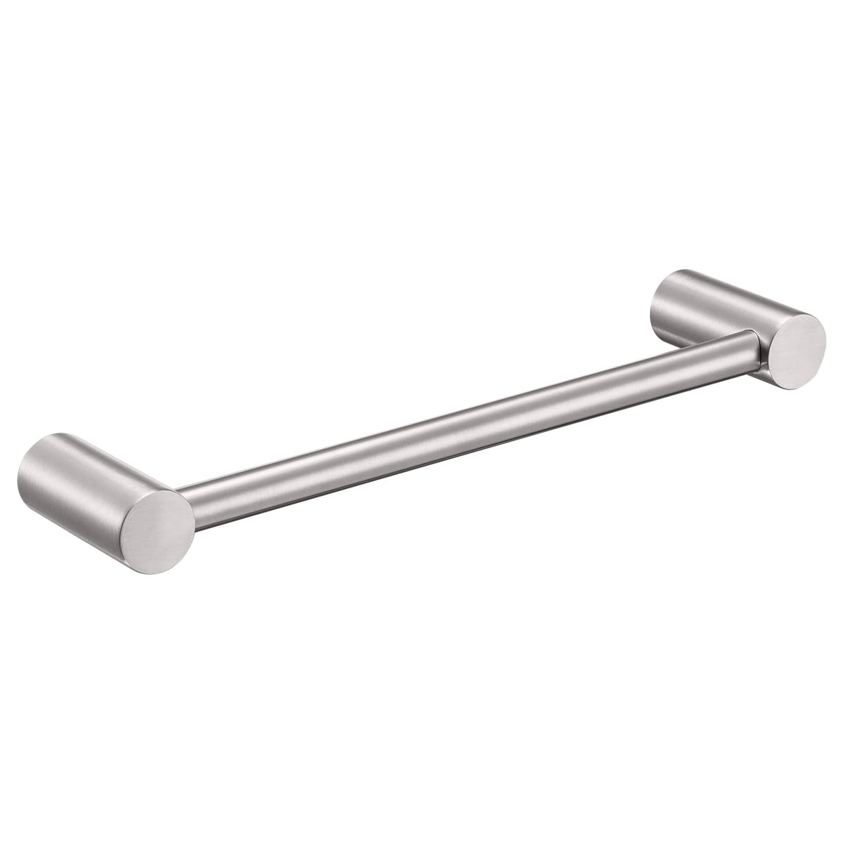 KOKOSIRI towel bar front view in brushed nickel, sturdy stainless steel for daily use