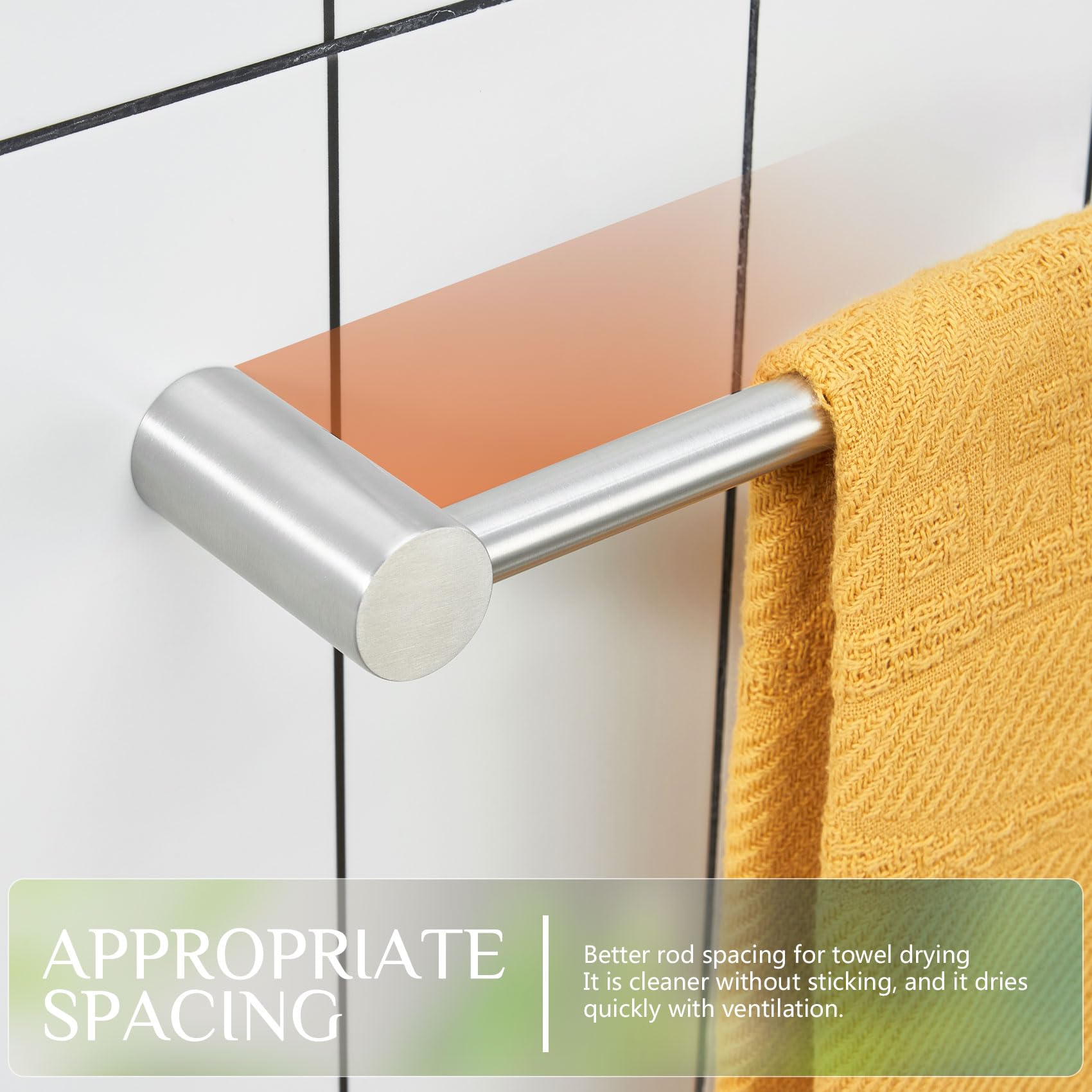 KOKOSIRI fingerprint-proof brushed nickel finish keeps surfaces clean.