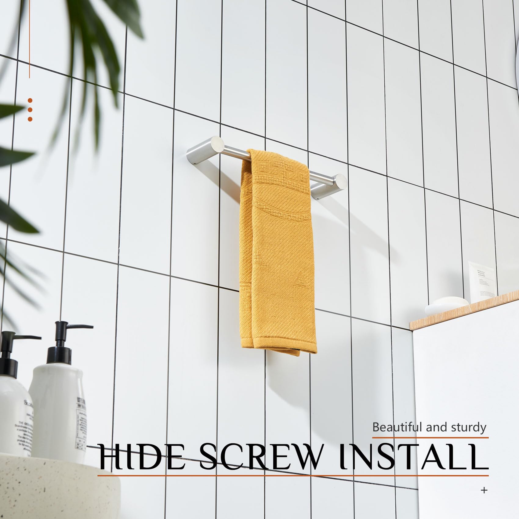 KOKOSIRI scratch- and tarnish-resistant surface maintains a polished look.