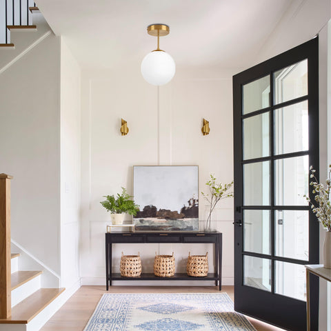 KoKo&Yukina ceiling lamp shade adds cozy, even light for bedrooms.