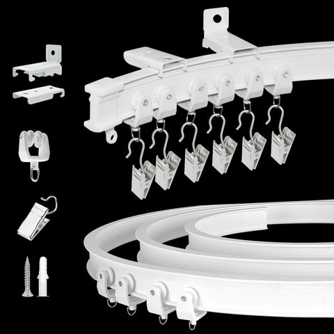 KOLAKO flexible bendable curtain track in ceiling mount design for versatile layouts