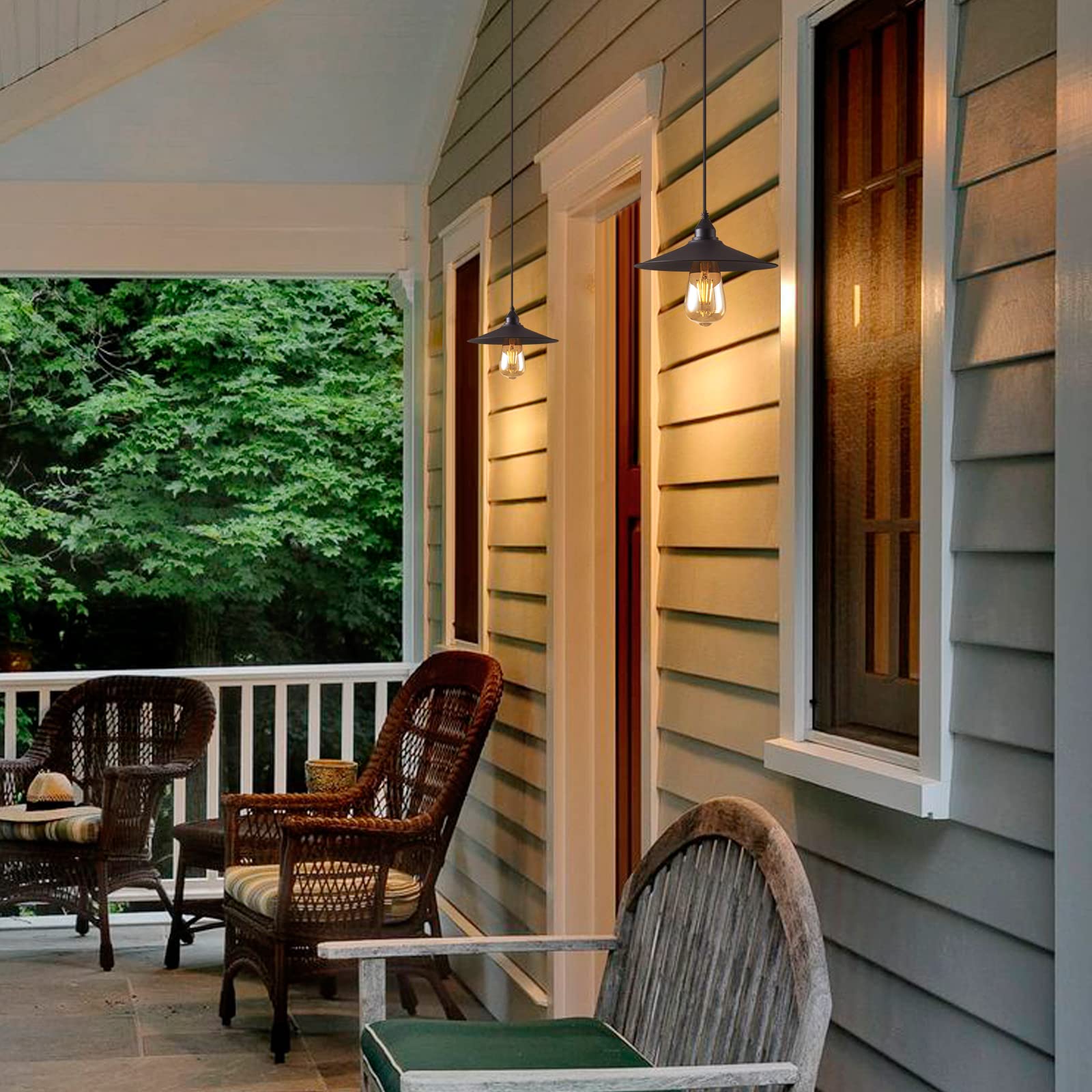 KOLAKODLUX matte-black shade resists rust and matches many decors