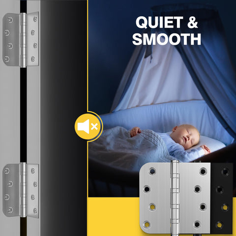Kolet 4x4 inch hinge pack includes three hinges and 27 screws.