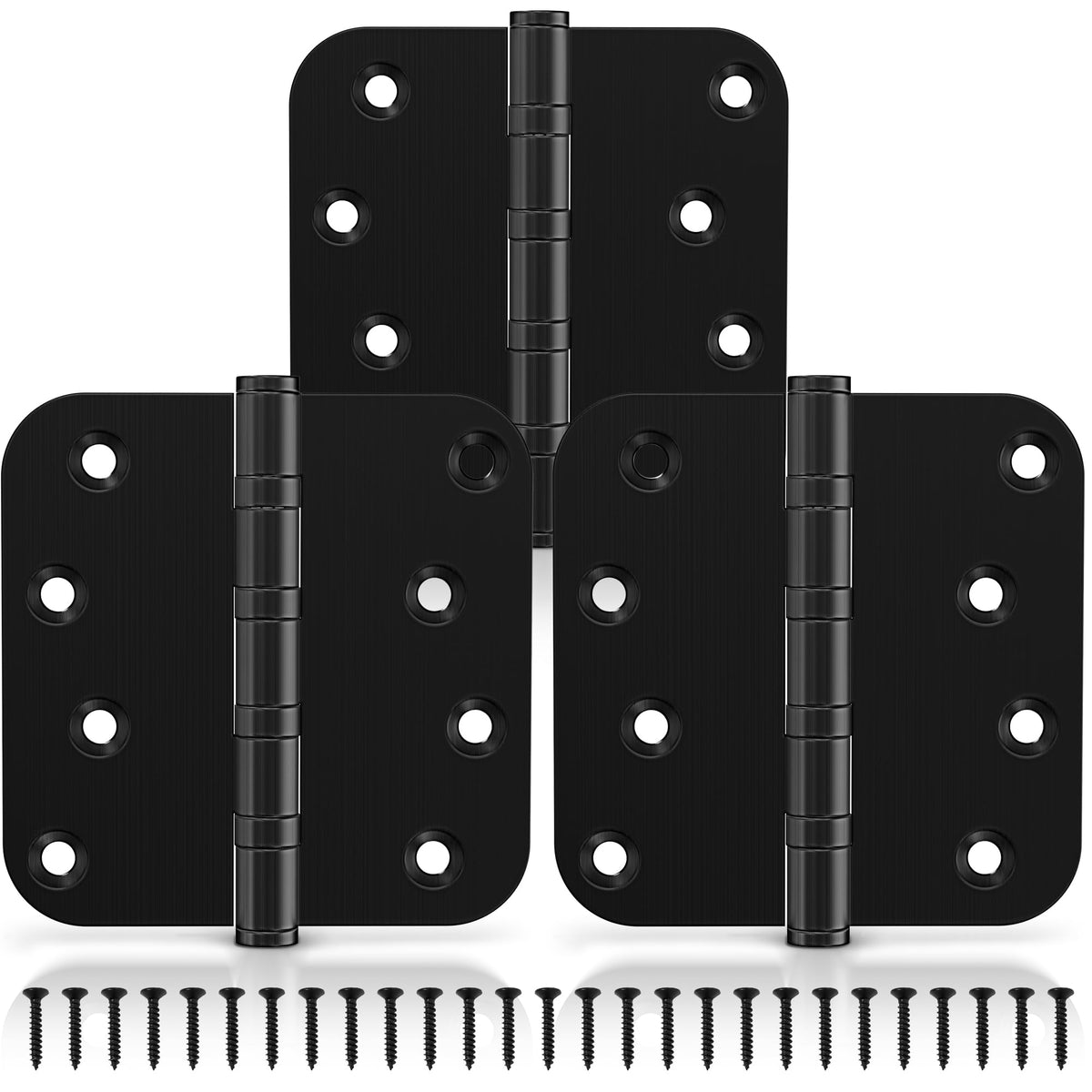 Kolet ball bearing hinges close-up demonstrating smooth operation for a heavy door