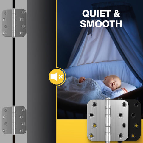 Kolet hinges support left and right opening doors for versatility.