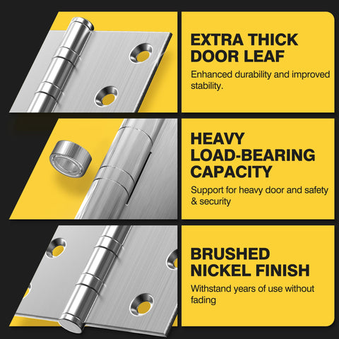 Kolet non-removable pin ball-bearing hinge detail for stable alignment.