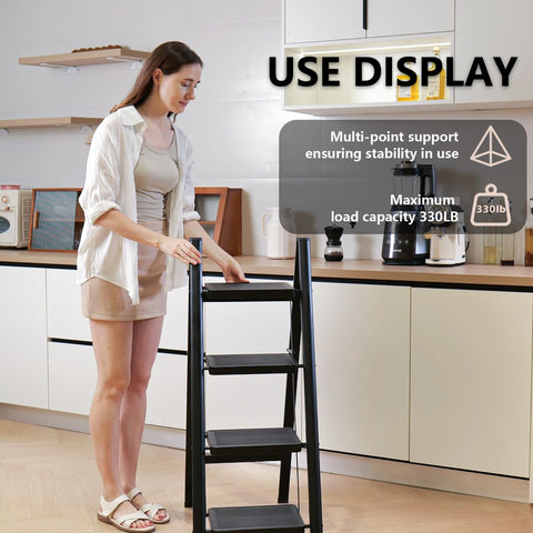 KOLL LINK versatile ladder doubles as stool or plant stand.