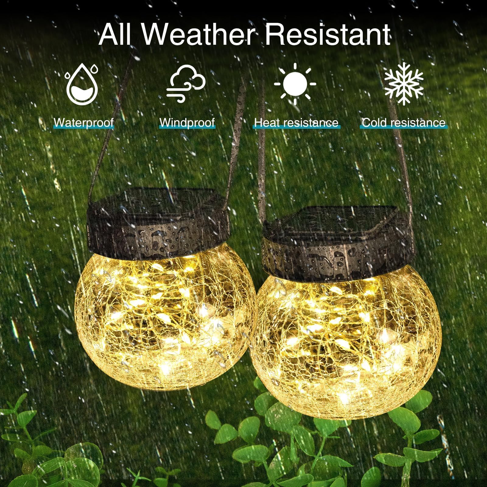 Kolpop IP65 waterproof lanterns resist rain while adding decorative charm