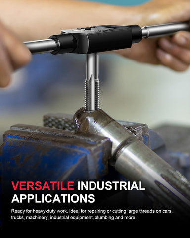 Kolvoii center punch and screwdriver; start threads accurately.