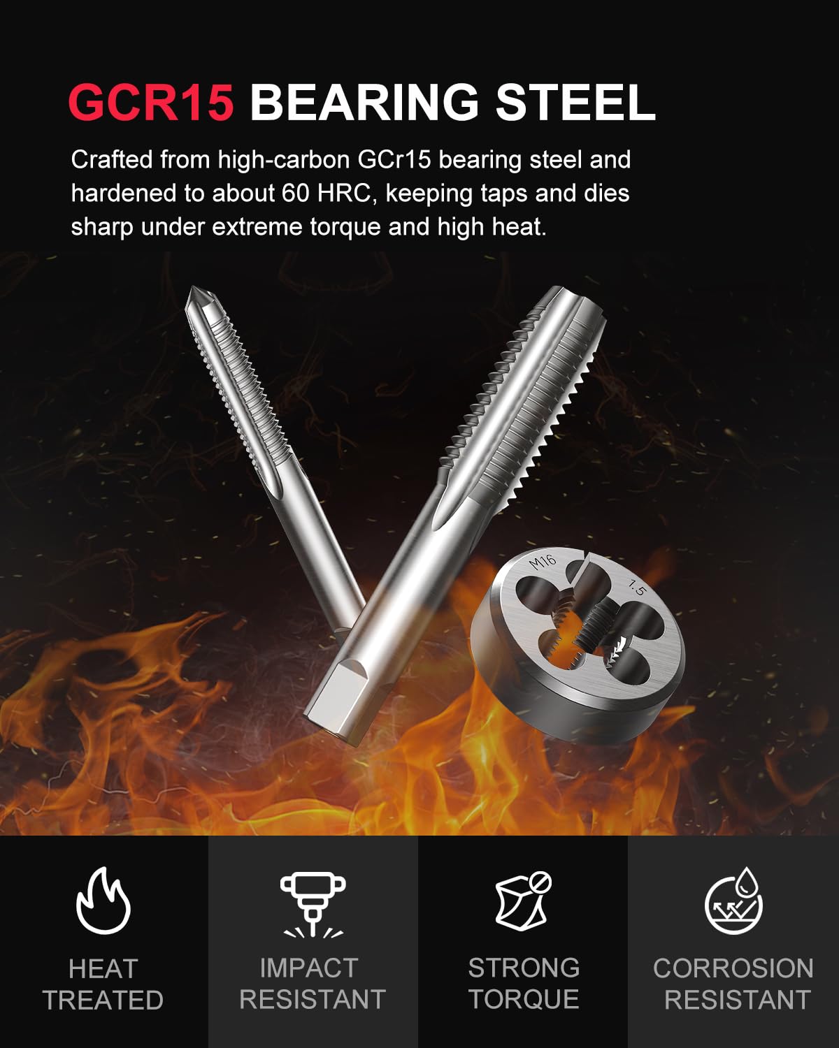 Kolvoii durable blow-molded case; tool protection during transport.
