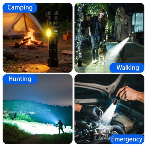 KOLYC 7200mAh battery included delivers extended runtime for camping.