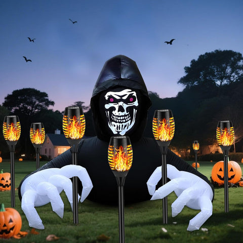 KOLYC pathway-torch glow guides steps and creates cozy garden scenes
