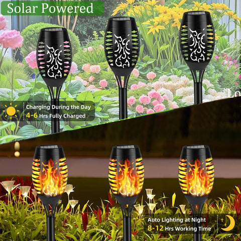 KOLYC waterproof solar torch ensures enduring use through rain, snow, and shine