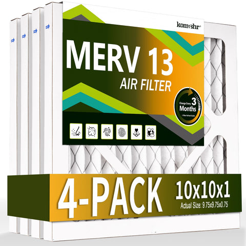 Komashr dust-defense filter 10x10 captures airborne particles for cleaner air.