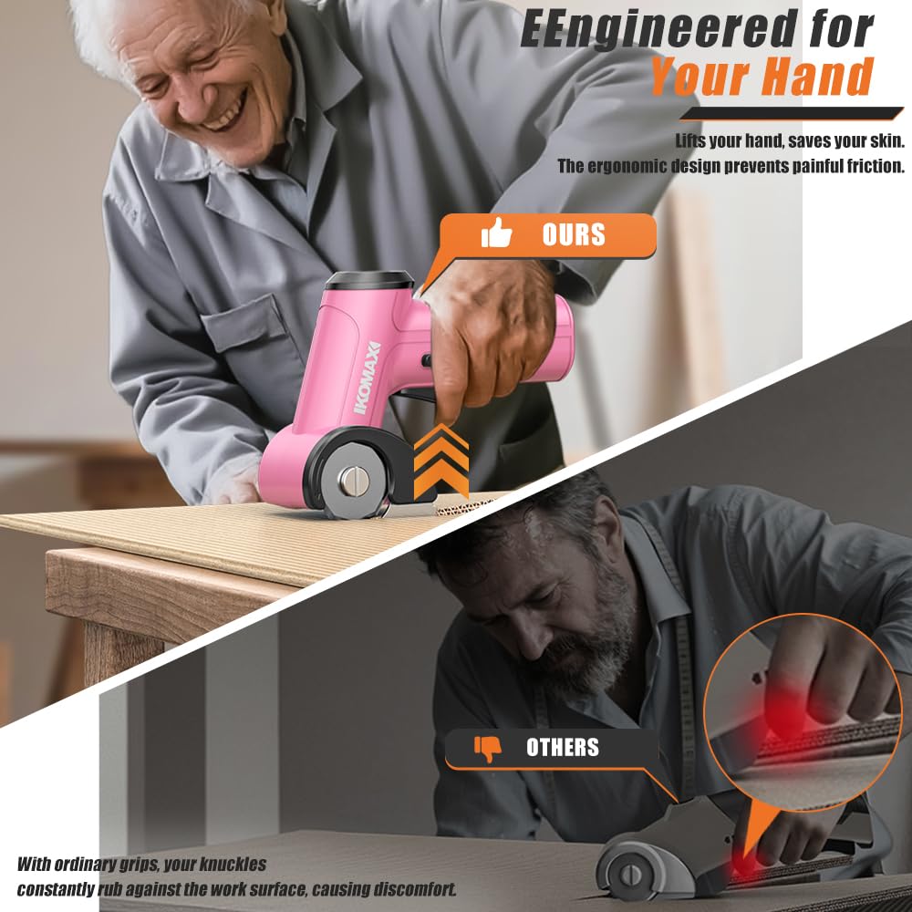 KOMAX cordless scissors 2000mAh battery powering long cutting sessions