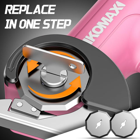 KOMAX cordless scissors Type-C charging for fast recharges