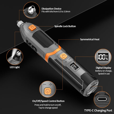 KOMAX rotary tool at 18000 RPM demonstrates high-speed precision.