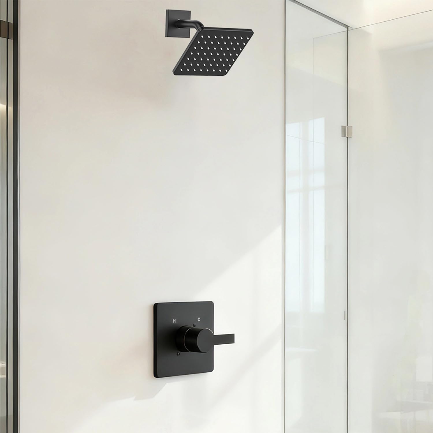 KOMEGO Delta R10000 matte black shower handle with precise control