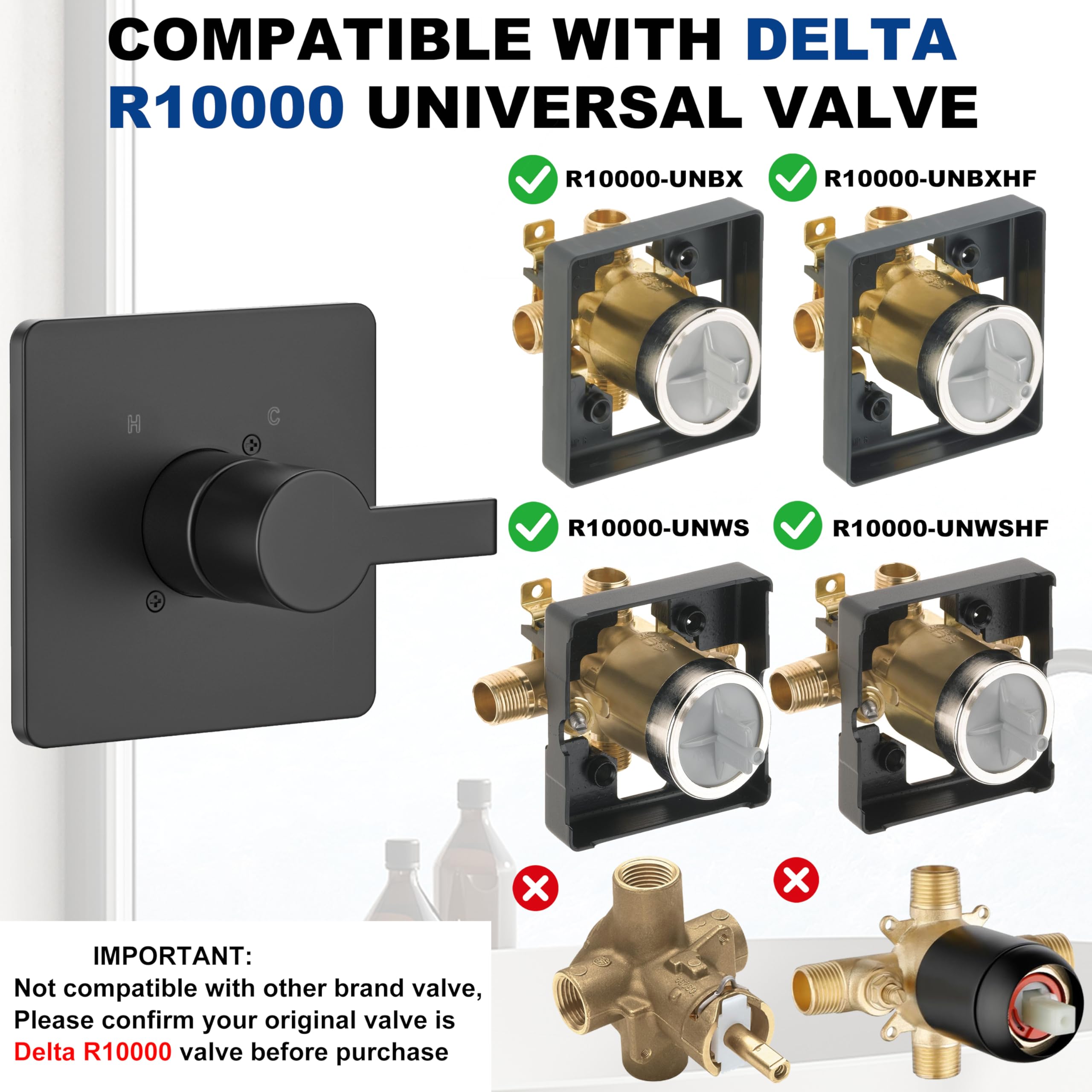 KOMEGO matte black Delta R10000 trim kit for quick DIY upgrades