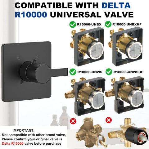 KOMEGO matte black Delta R10000 trim kit for quick DIY upgrades