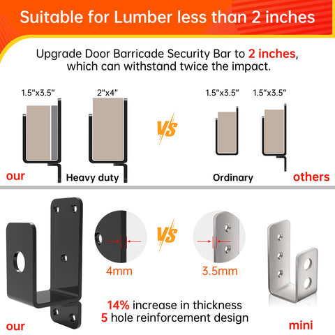 KOMOHOM powder-coated rust-proof finish visible on bracket for outdoor use.