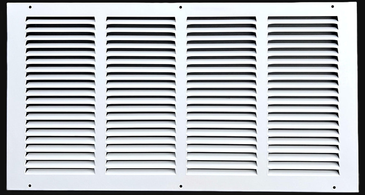 KOMPELL AIRE return grille 20x10 front view for easy duct coverage