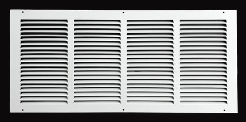 KOMPELL AIRE return grille front view showing stamped steel design for durable airflow
