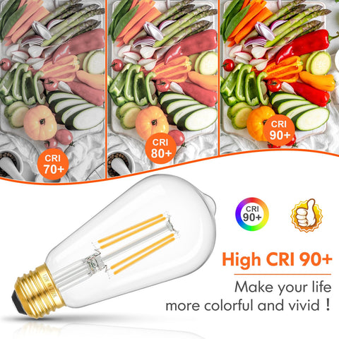 Kondras 4W LED filament bulb substitutes 40W incandescent for energy savings