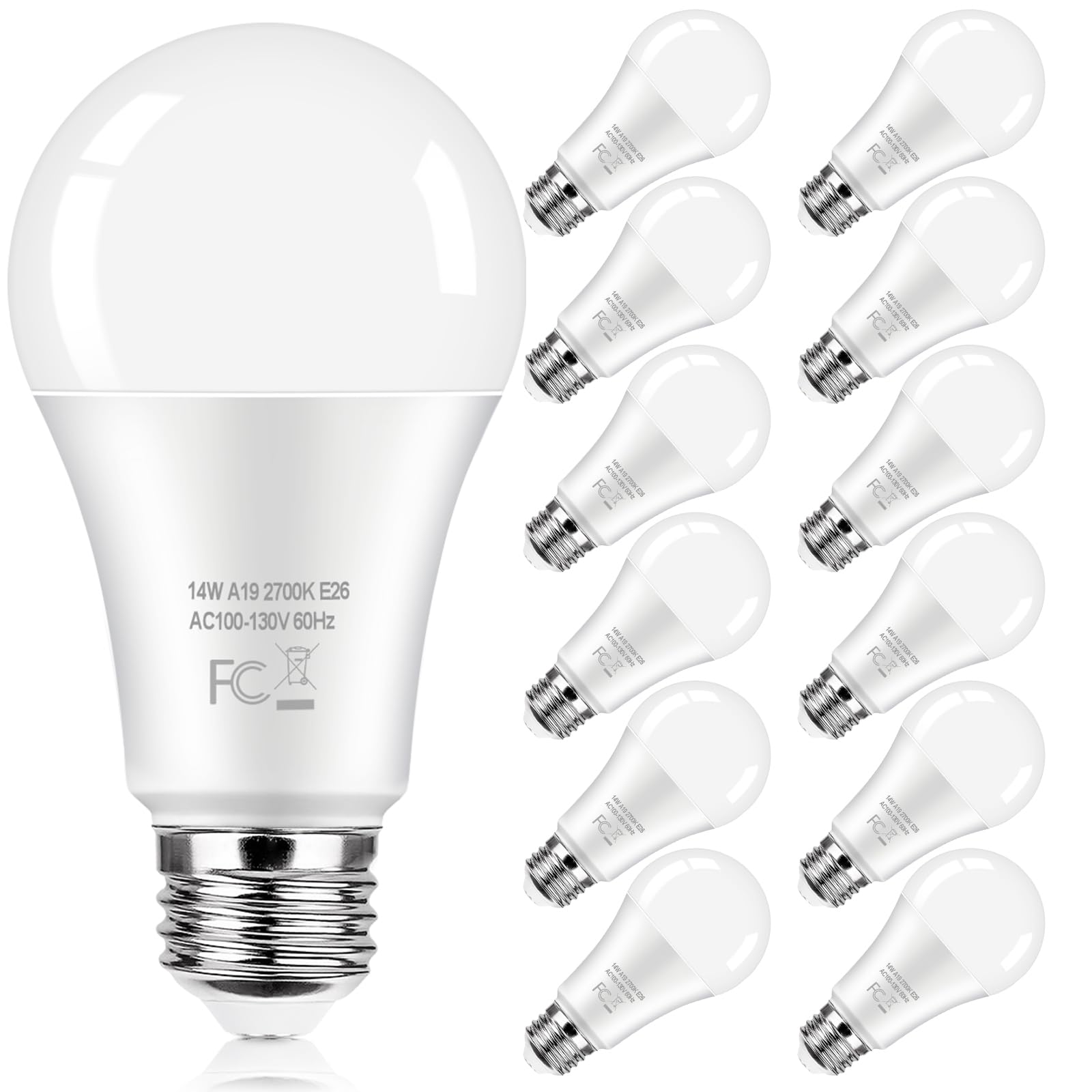 Kondras A19 LED bulb in lamp delivering 1600 lumens for warm evenings