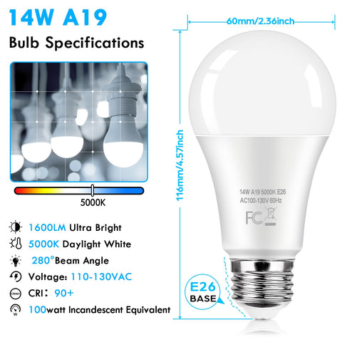 Kondras standard E26 base enables easy installation in lamps and fixtures.