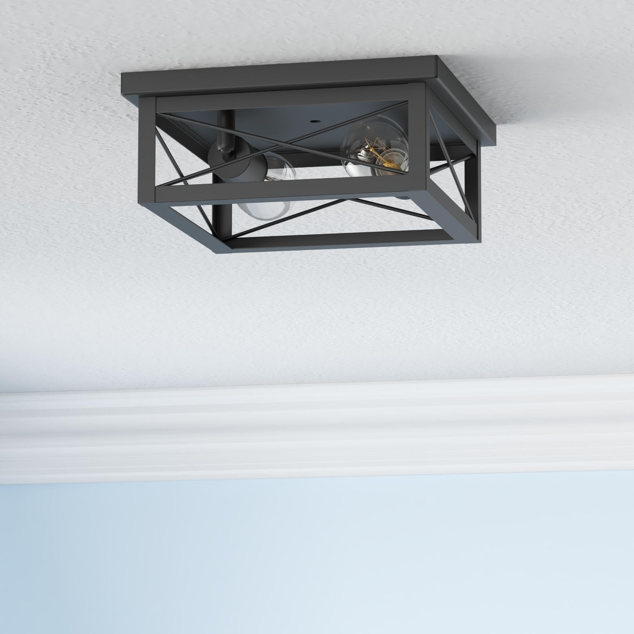 Kondras kitchen flush mount over counter enhances practical task lighting