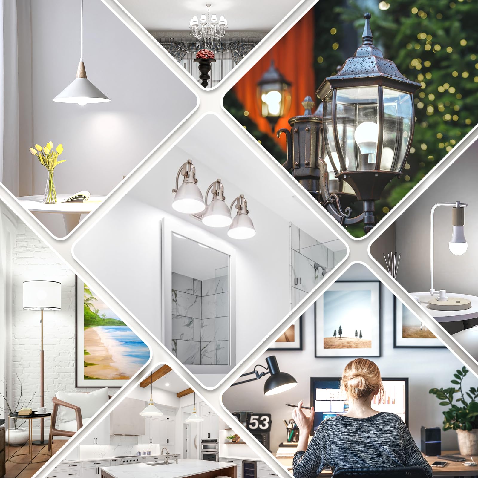 Kondras long-life LED bulbs last 25,000+ hours, lowering replacement frequency.