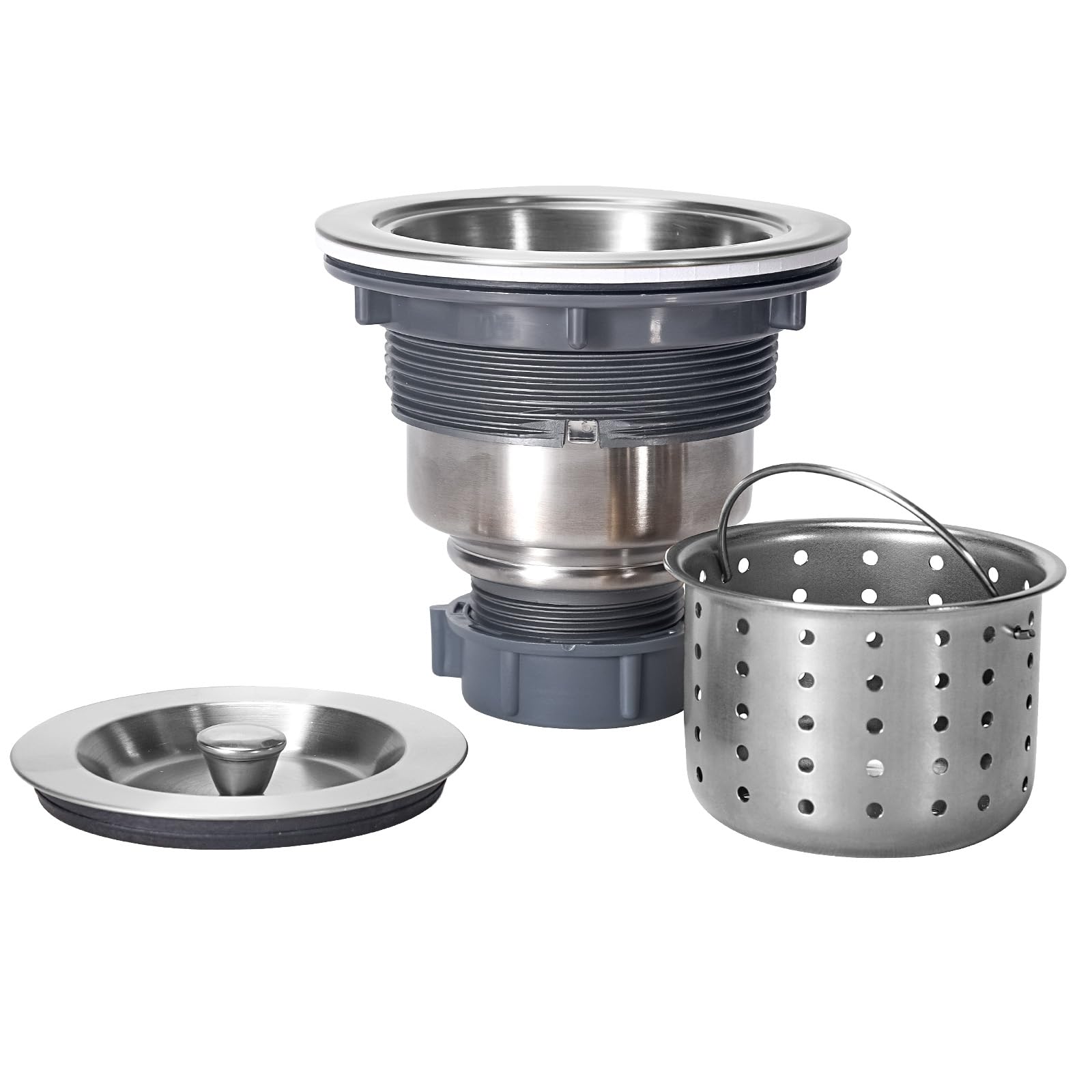 KONE 3-1/2 inch drain assembly image, promotes smooth drainage and easy cleaning