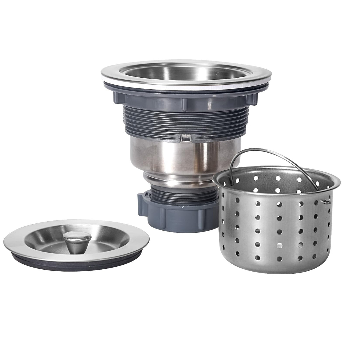 KONE 3-1/2 inch drain assembly image, promotes smooth drainage and easy cleaning