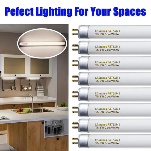 Konideke F8T5 CW 12-inch bulb in marine fixtures offering reliable, compact illumination.