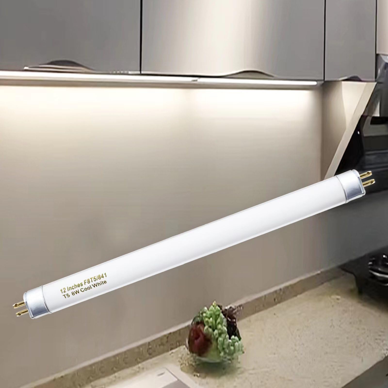 Konideke F8T5 CW 12-inch bulb design with 8W efficiency for energy-sparing lighting.