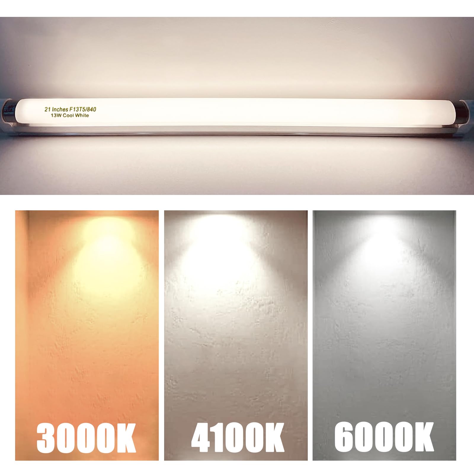 Konideke 13W 4000K cool white bulbs for crisp task lighting