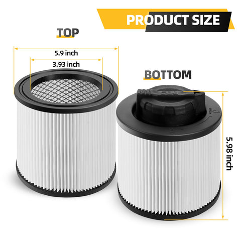 Cleaning brush included with KONIGEEHRE DXVC4001 filters for quick maintenance