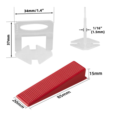 KONIGEEHRE system compatible with porcelain, ceramic, marble, and natural stone tiles
