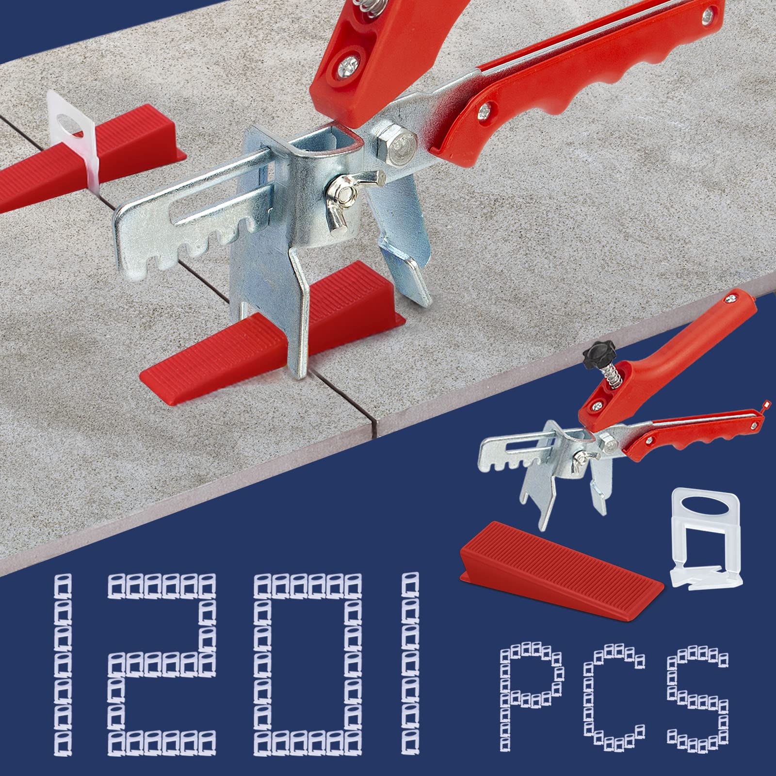 KONIGEEHRE tile-leveling clips for precise tiling and smooth grout lines
