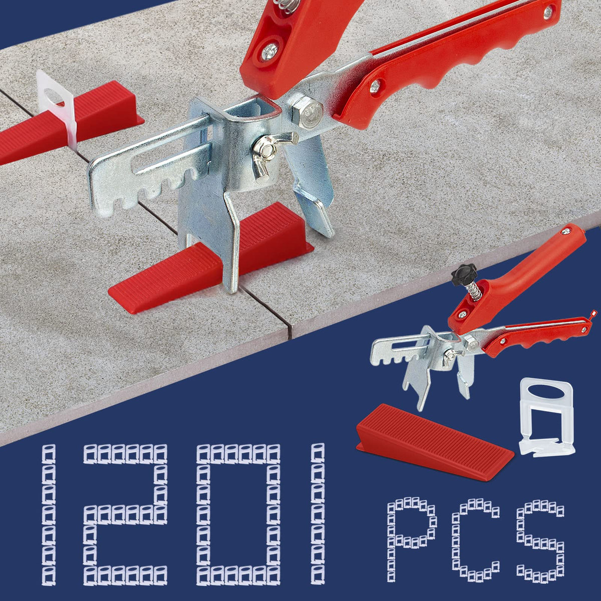 KONIGEEHRE tile-leveling clips for precise tiling and smooth grout lines