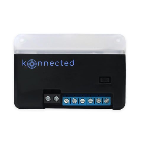 Konnected blaQ garage setup showing local control without cloud dependence