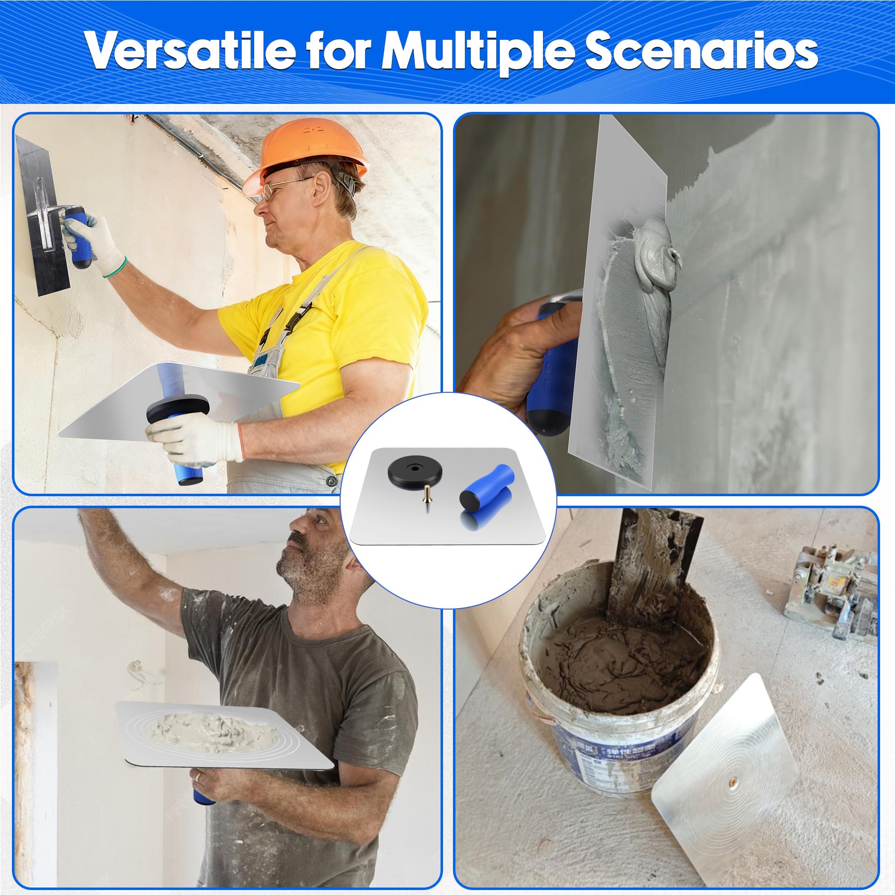 Konvixon all-in-one-plastering-kit supports versatile smoothing for walls and ceilings.
