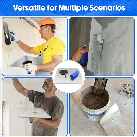 Konvixon all-in-one-plastering-kit supports versatile smoothing for walls and ceilings.