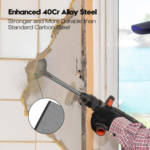 Konvixon chisel set shown in a home renovation scenario