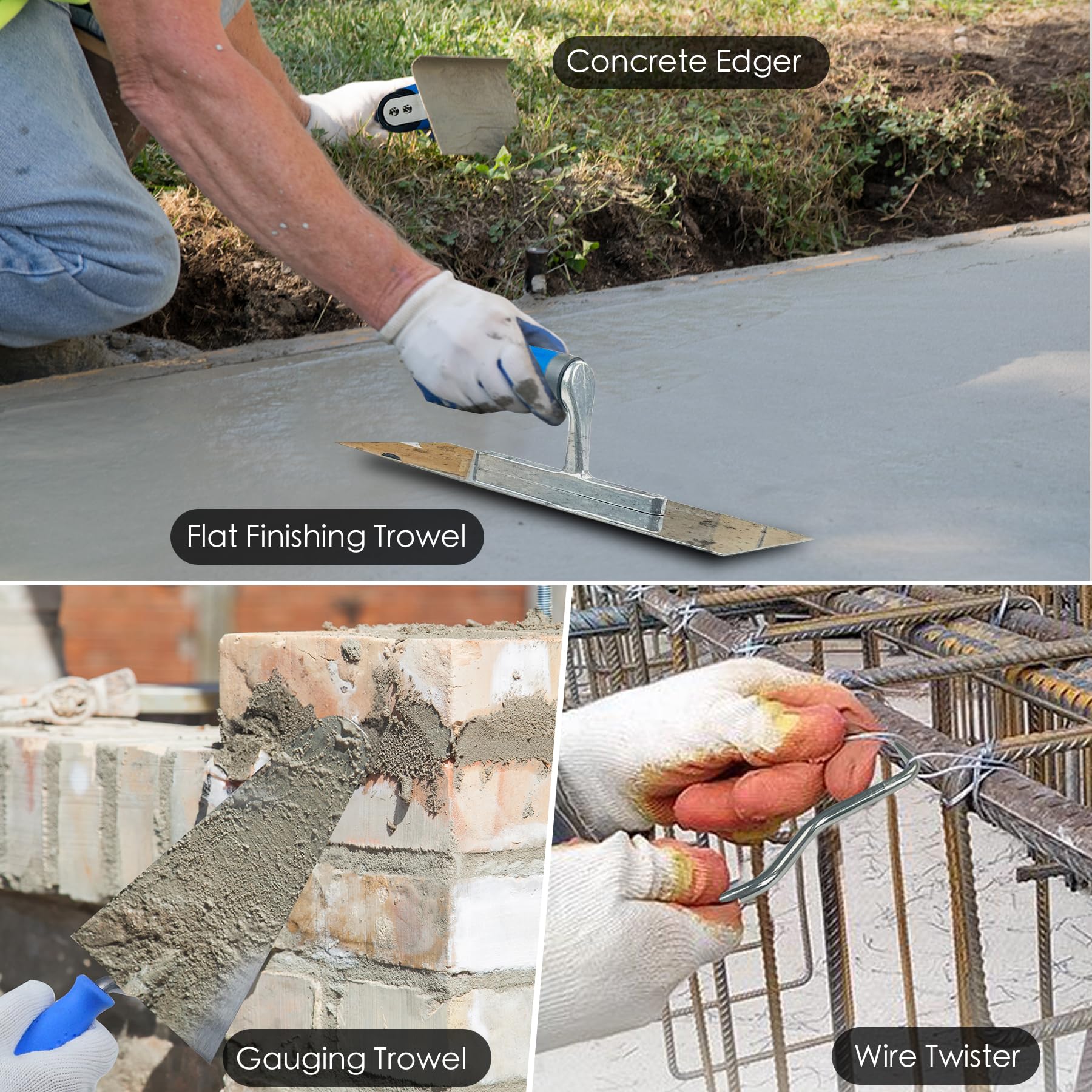 Konvixon edger demonstrated for defined edges along concrete paths.