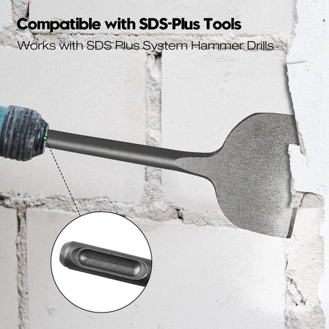 Konvixon tile removal task using flat and bent chisels